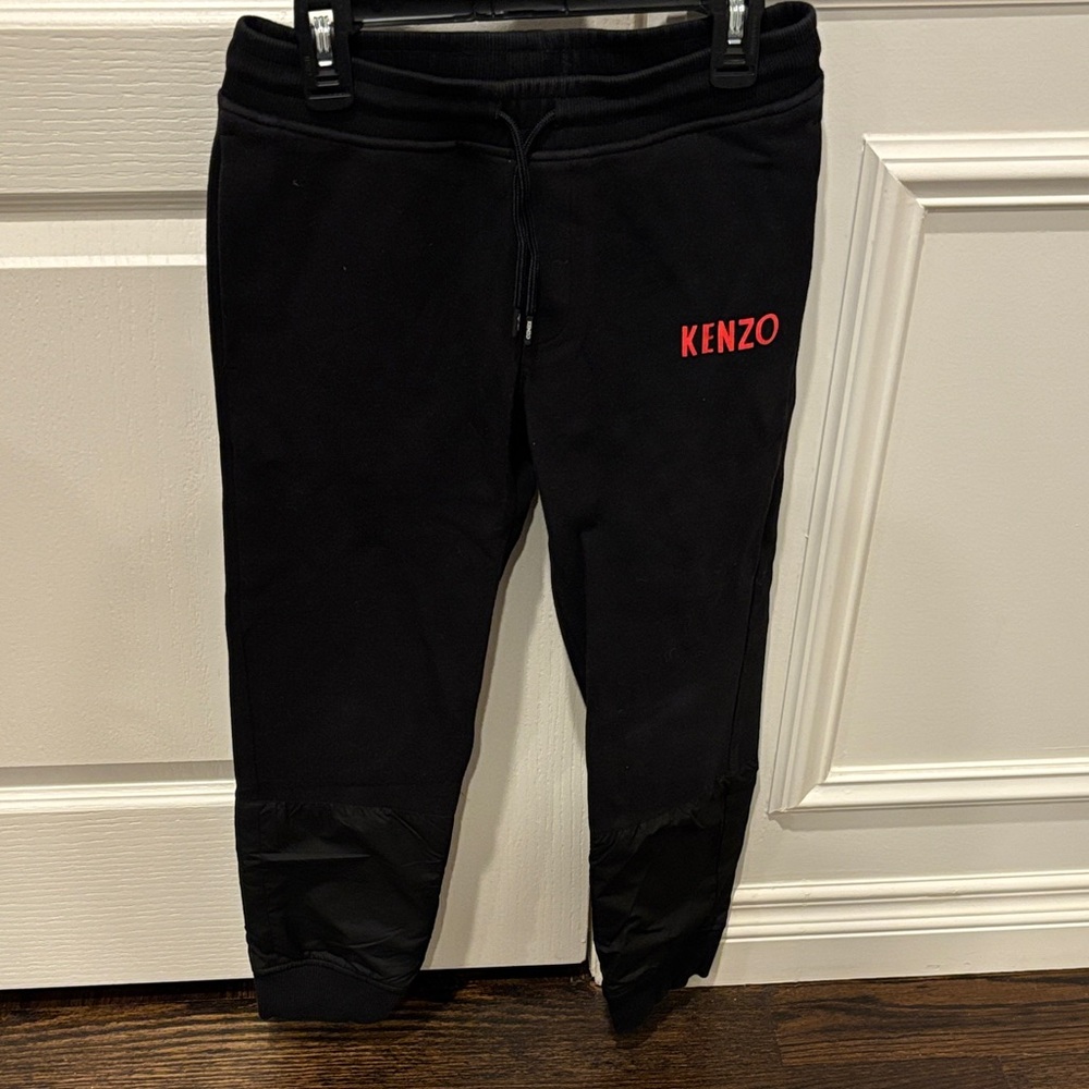 Kenzo Kids Black and Red Joggers
